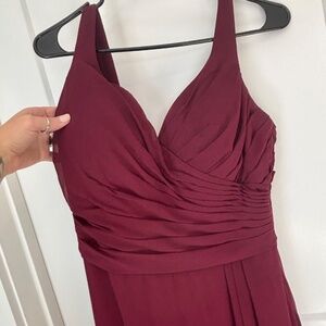 Burgundy Bridesmaid Dress
